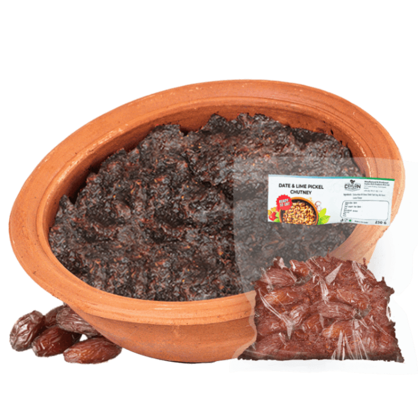 Date & Lime Pickle Chutney — Sri Lankan curries & chutneys, vacuum-sealed by Ceylon Rich Products in Matara