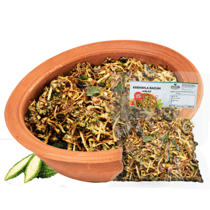 Fried Karawila Mixture — Sri Lankan fried mixtures / badum, vacuum-sealed by Ceylon Rich Products in Matara