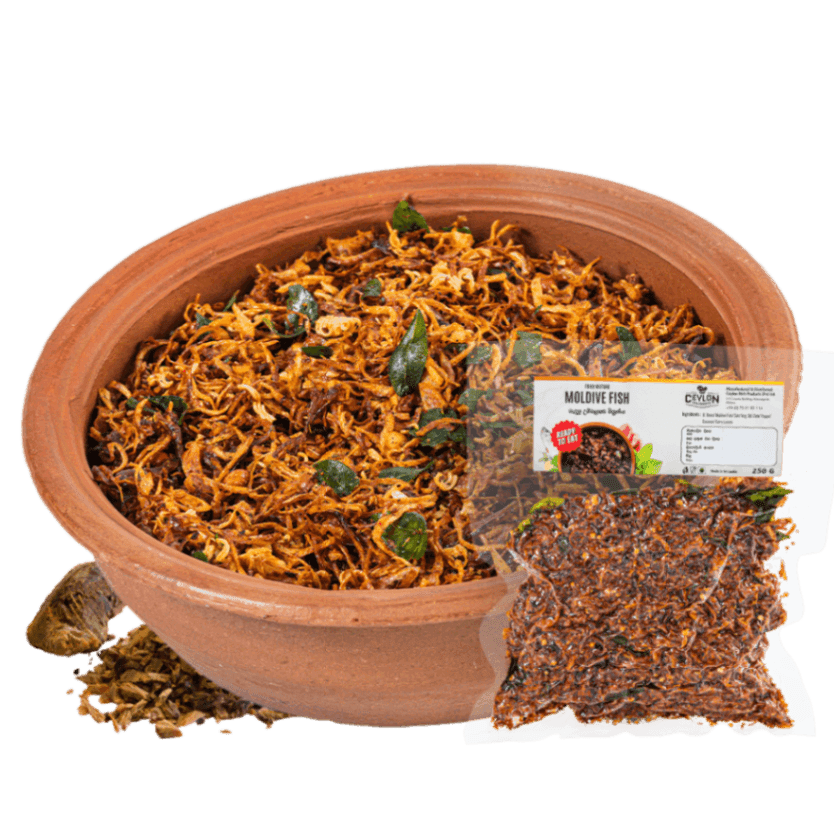 Fried Maldive Fish Mixture — Sri Lankan fried mixtures / badum, vacuum-sealed by Ceylon Rich Products in Matara