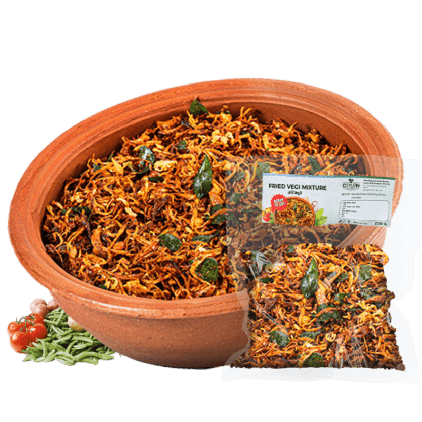 Fried Vegi Mixture — Sri Lankan fried mixtures / badum, vacuum-sealed by Ceylon Rich Products in Matara